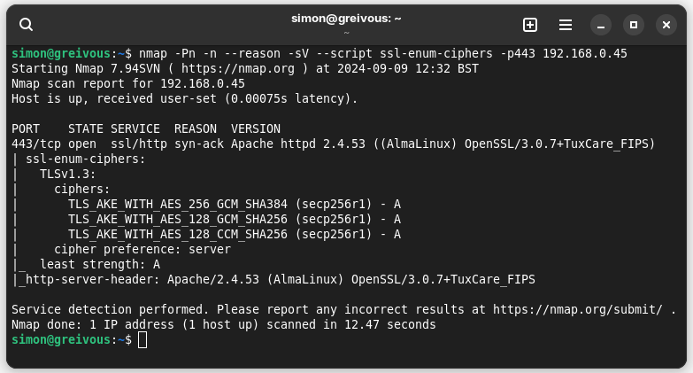 nmap scan in fips mode