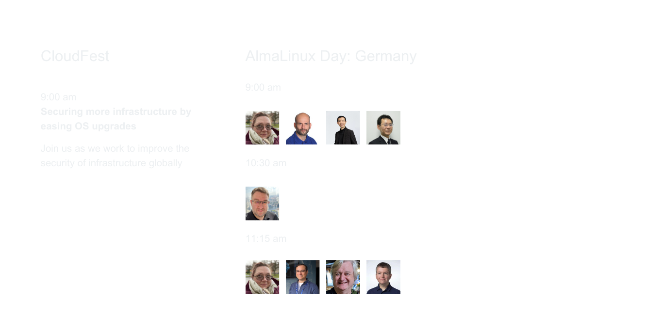 AlmaLinux Day Germany Schedule